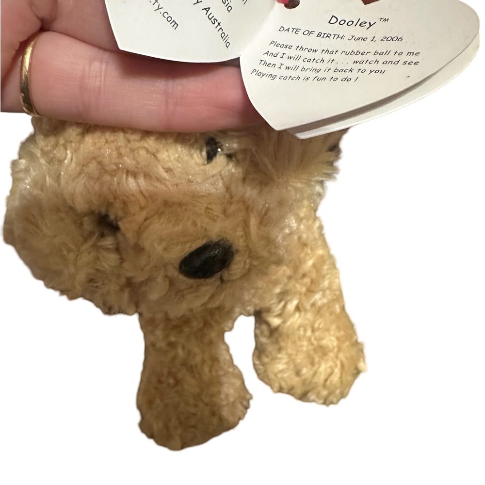Ty Beanie Babies Dooley Plush Dog - Tan